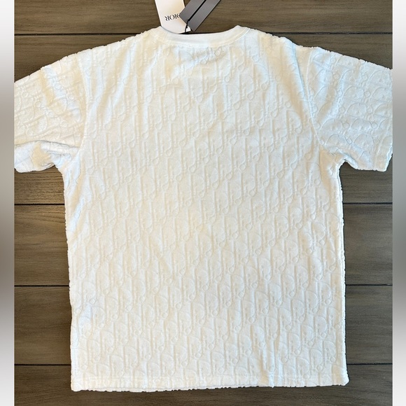 Terry Oblique T-Shirt Relax Fit Off White Inspired - Picture 3 of 7